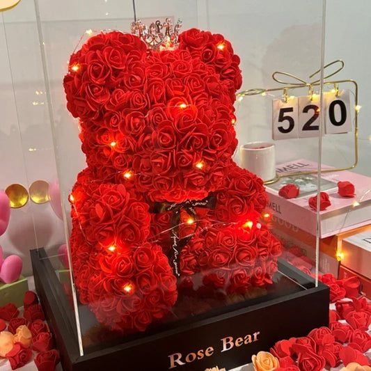 Rosen-Teddy: Ewige Blume